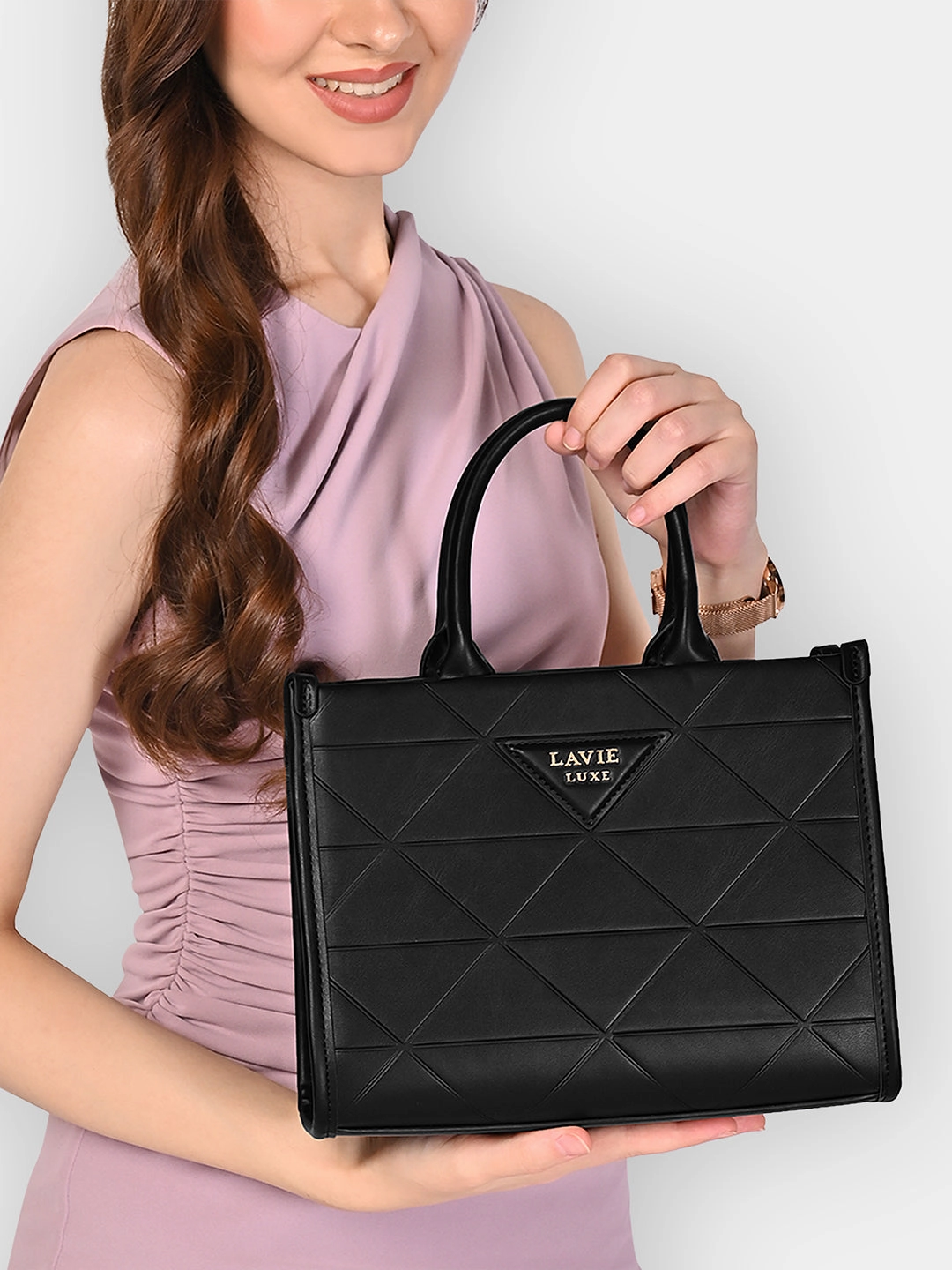 Lavie Luxe Mona25 Medium Box Satchel