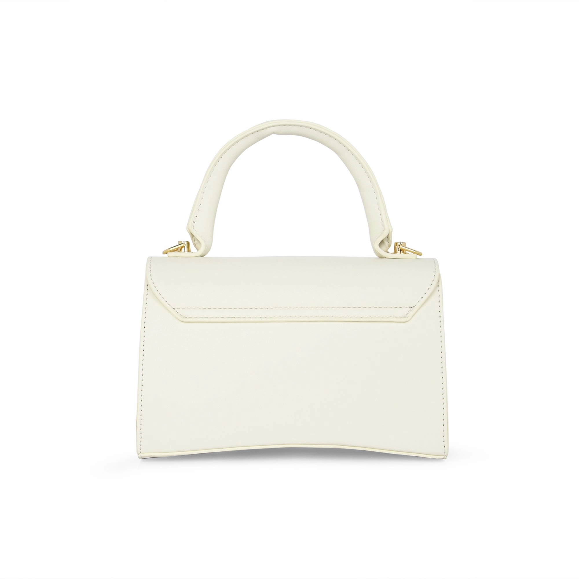 Lavie Luxe Off White Small Women's Chain Flap Sling Bag