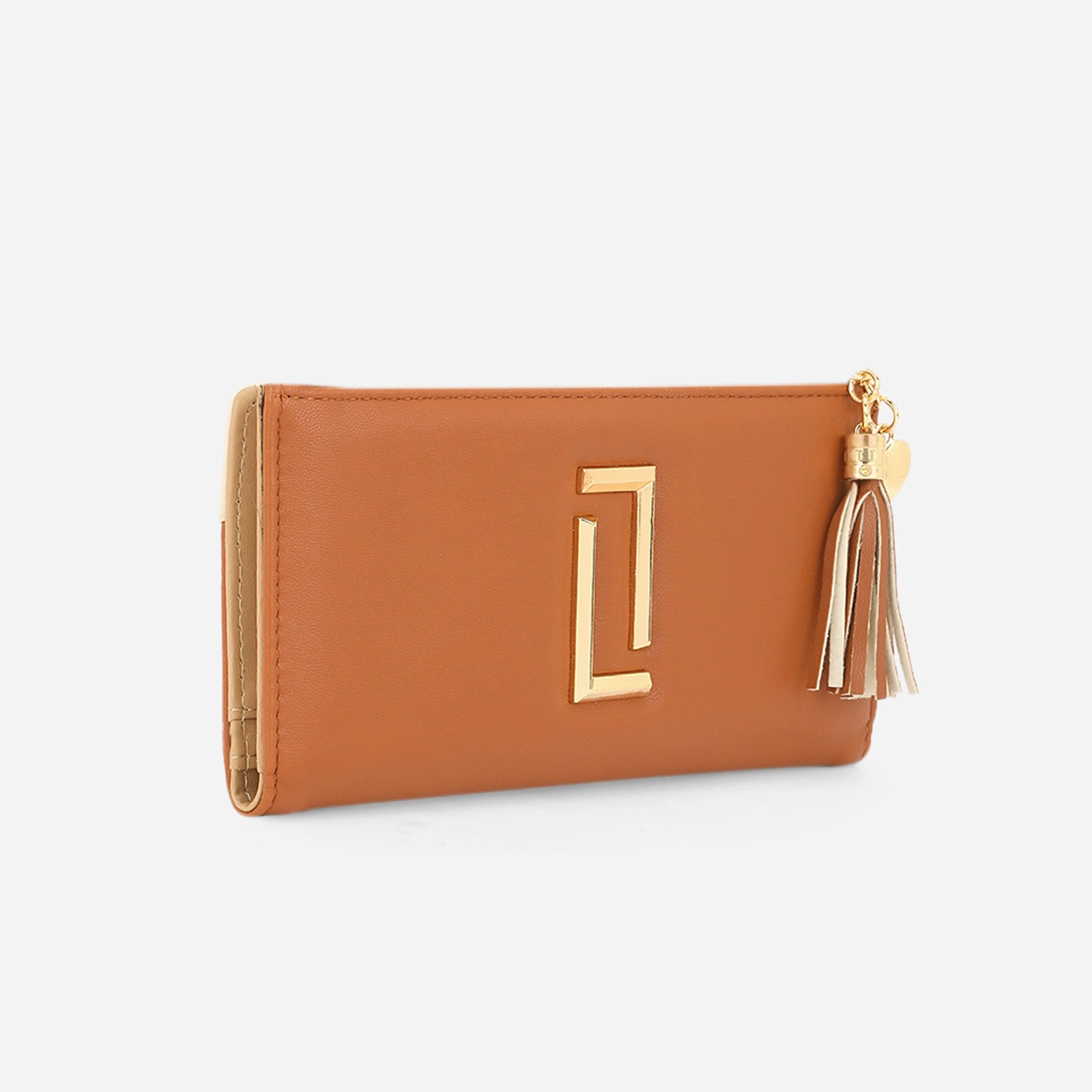Lavie Luxe Safain24 Tan Large Women's Bifold Wallet