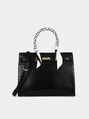 Lavie Luxe Strap 3 Compartment Large Satchel