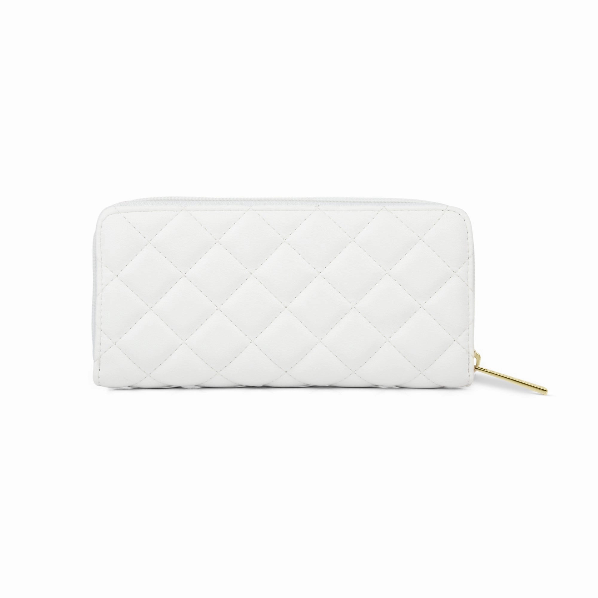 Lavie Luxe White Large Women's Diamond Bifold Wallet