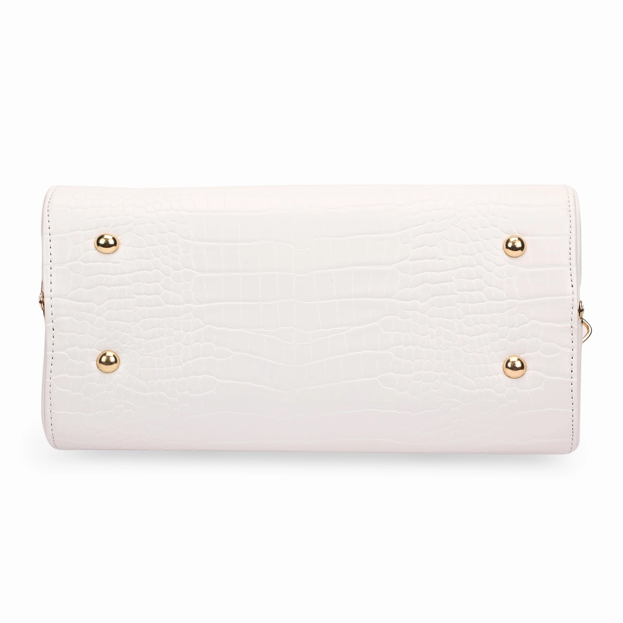 Lavie Luxe White Medium Women's Dazzle Frame Bag