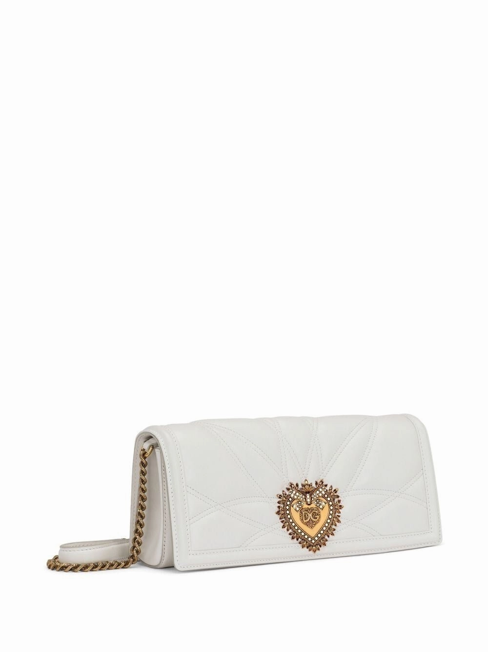 Leather baguette bag