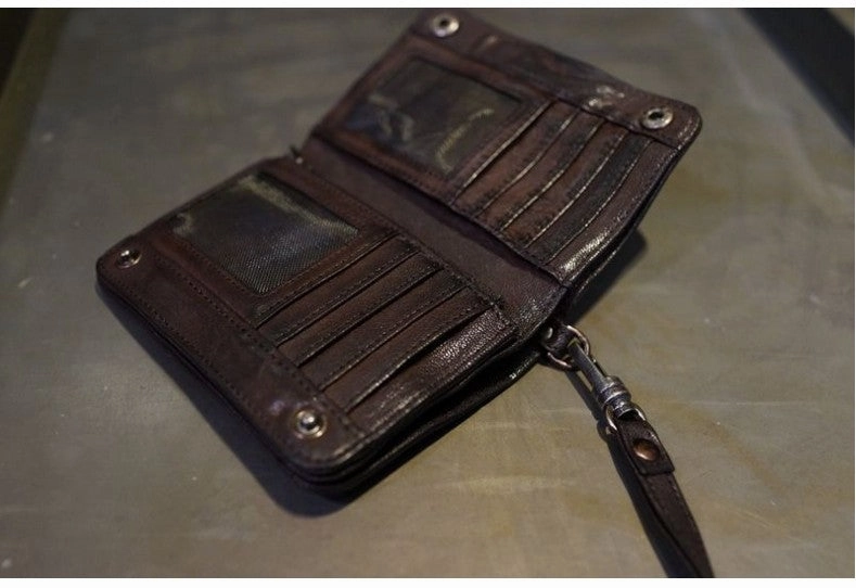 Leather Clutch Wallet Leather Wristlet Wallet for Men Wristlet Wallet Small Wristlet Wallet