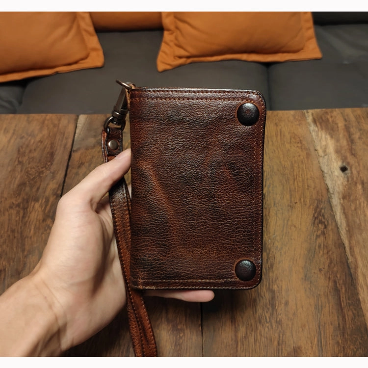 Leather Clutch Wallet Leather Wristlet Wallet for Men Wristlet Wallet Small Wristlet Wallet