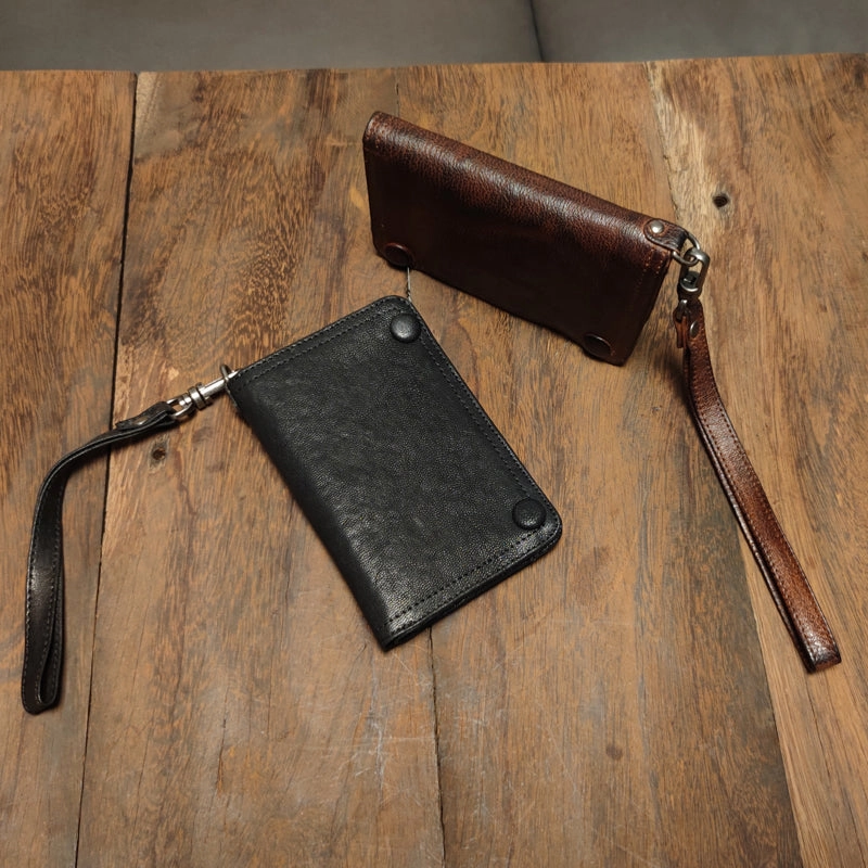 Leather Clutch Wallet Leather Wristlet Wallet for Men Wristlet Wallet Small Wristlet Wallet