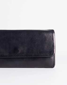 Leather Long clutch wallet leather black men wallet long wallet
