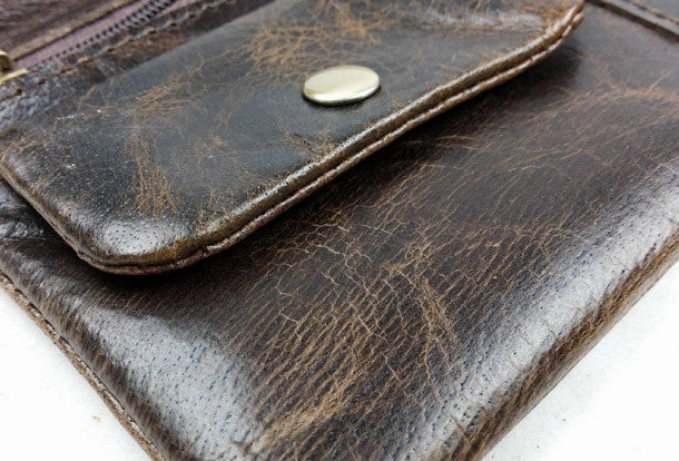 Leather men coffee vintage clutch men multi card holders long wallet purse clutch