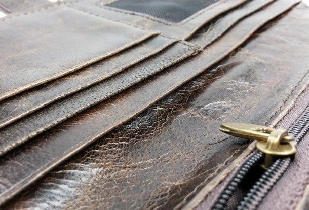 Leather men coffee vintage clutch men multi card holders long wallet purse clutch
