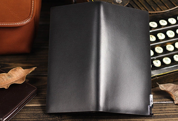 Leather men long wallet clutch black vintage modern clutch men phone purse clutch