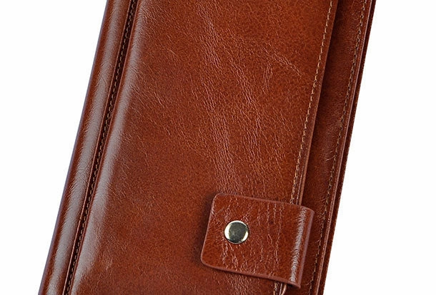 LEATHER MENS Clutch Vintage Coffee Wristlet Bag FOR MEN
