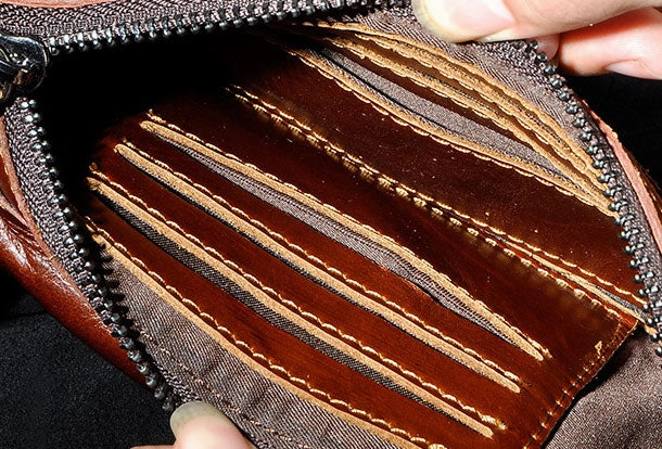 LEATHER MENS Clutch Wristlet Bag Phone Wallet FOR MEN