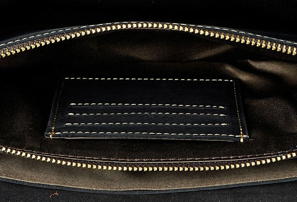 LEATHER MENS Large Brown Black Clutch Wristlet Bag FOR MEN