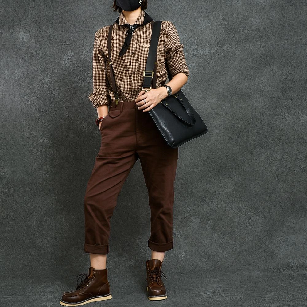 Leather Mens Womens 16" Black Briefcase Side Bag Laptop Messenger Bag Shoulder Bag For Men
