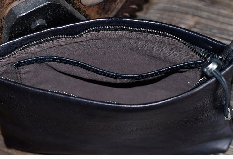 LEATHER MENS Wristlet Wallet Zipper Clutch FOR MEN