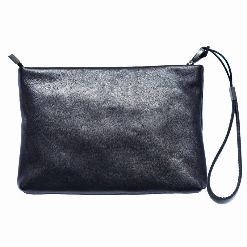 LEATHER MENS Wristlet Wallet Zipper Clutch FOR MEN