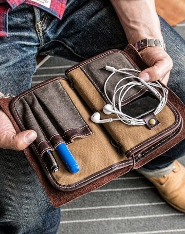 Leather Passport Travel Wallet Cool Travel Wallet Mens Travel Wallet Leather Clutch Wallet Purse