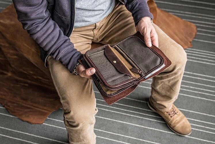 Leather Passport Travel Wallet Cool Travel Wallet Mens Travel Wallet Leather Clutch Wallet Purse