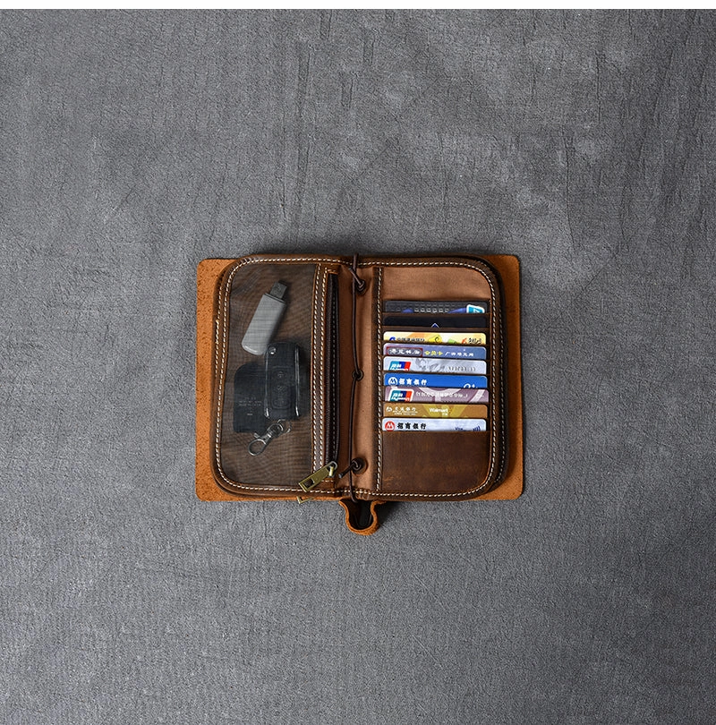 Leather Passport Travel Wallet Cool Travel Wallet Mens Travel Wallet Leather Clutch Wallet Purse