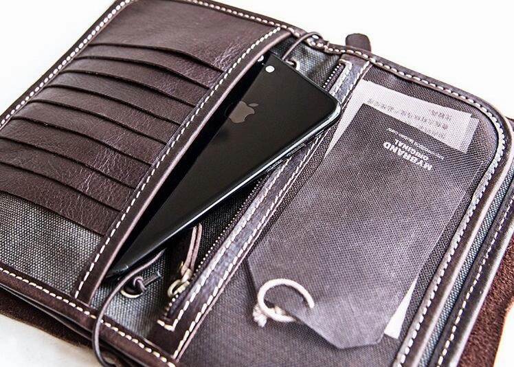 Leather Passport Travel Wallet Cool Travel Wallet Mens Travel Wallet Leather Clutch Wallet Purse