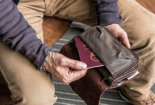 Leather Passport Travel Wallet Cool Travel Wallet Mens Travel Wallet Leather Clutch Wallet Purse