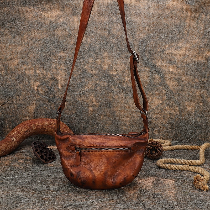 Leather Womens Saddle Shoulder Bags Saddle Vintage Crossbody Purses for Women