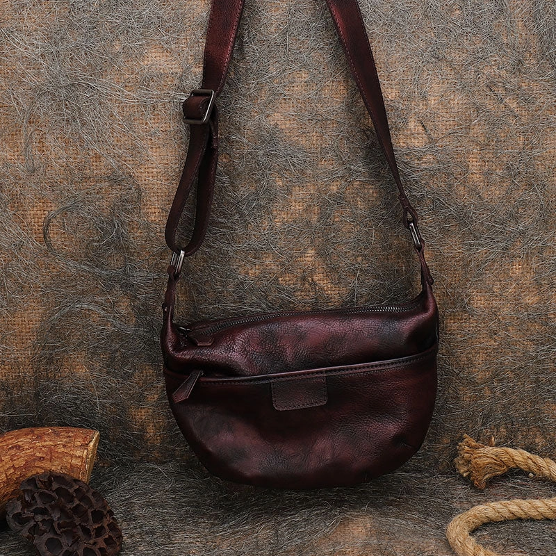 Leather Womens Saddle Shoulder Bags Saddle Vintage Crossbody Purses for Women