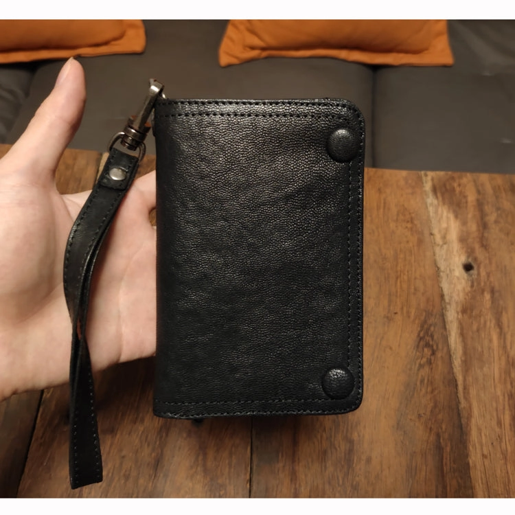Leather Wristlet Wallet for Men Wristlet Wallet Small Dark Brown Wristlet Wallet Leather Clutch Wallet