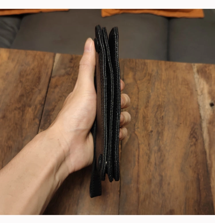 Leather Wristlet Wallet for Men Wristlet Wallet Small Dark Brown Wristlet Wallet Leather Clutch Wallet