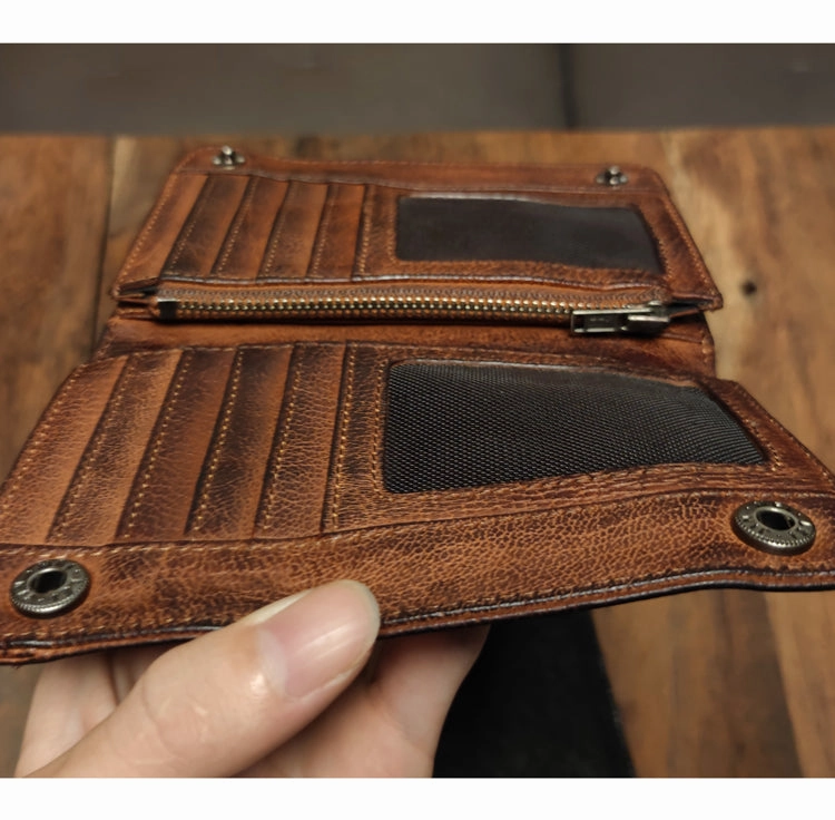 Leather Wristlet Wallet for Men Wristlet Wallet Small Dark Brown Wristlet Wallet Leather Clutch Wallet