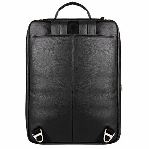 Lencca Quadra  Jet Black Multiple Purpose Backpack / Messenger Bag Fits Apple Macbook Pro Retina