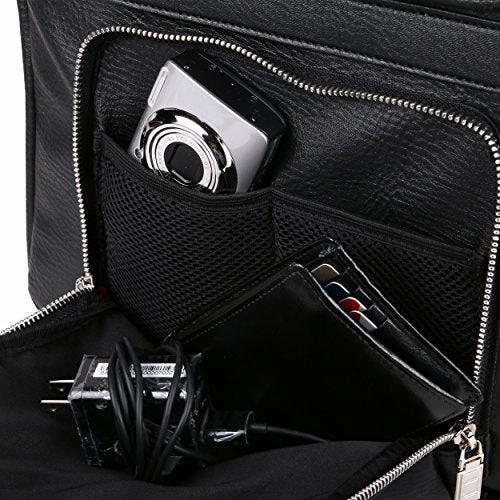 Lencca Quadra Messenger Bag & Backpack For Microsoft Surface Book 13.5 Inch Laptops, Black