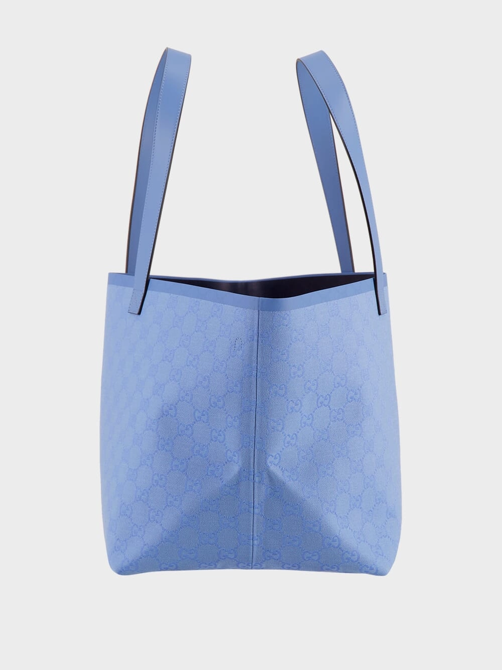 Light Blue Medium GG Canvas Tote Bag