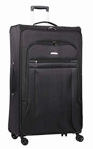 Lightweight Large Luggage Sets 2 piece 29in 32 inch - Reinforced Suitcases Set (Black)
