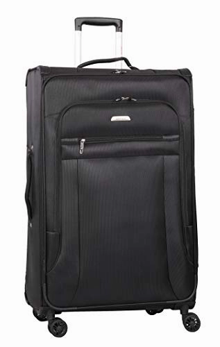 Lightweight Large Luggage Sets 2 piece 29in 32 inch - Reinforced Suitcases Set (Black)
