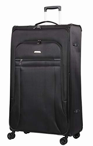 Lightweight Large Luggage Sets 2 piece 29in 32 inch - Reinforced Suitcases Set (Black)