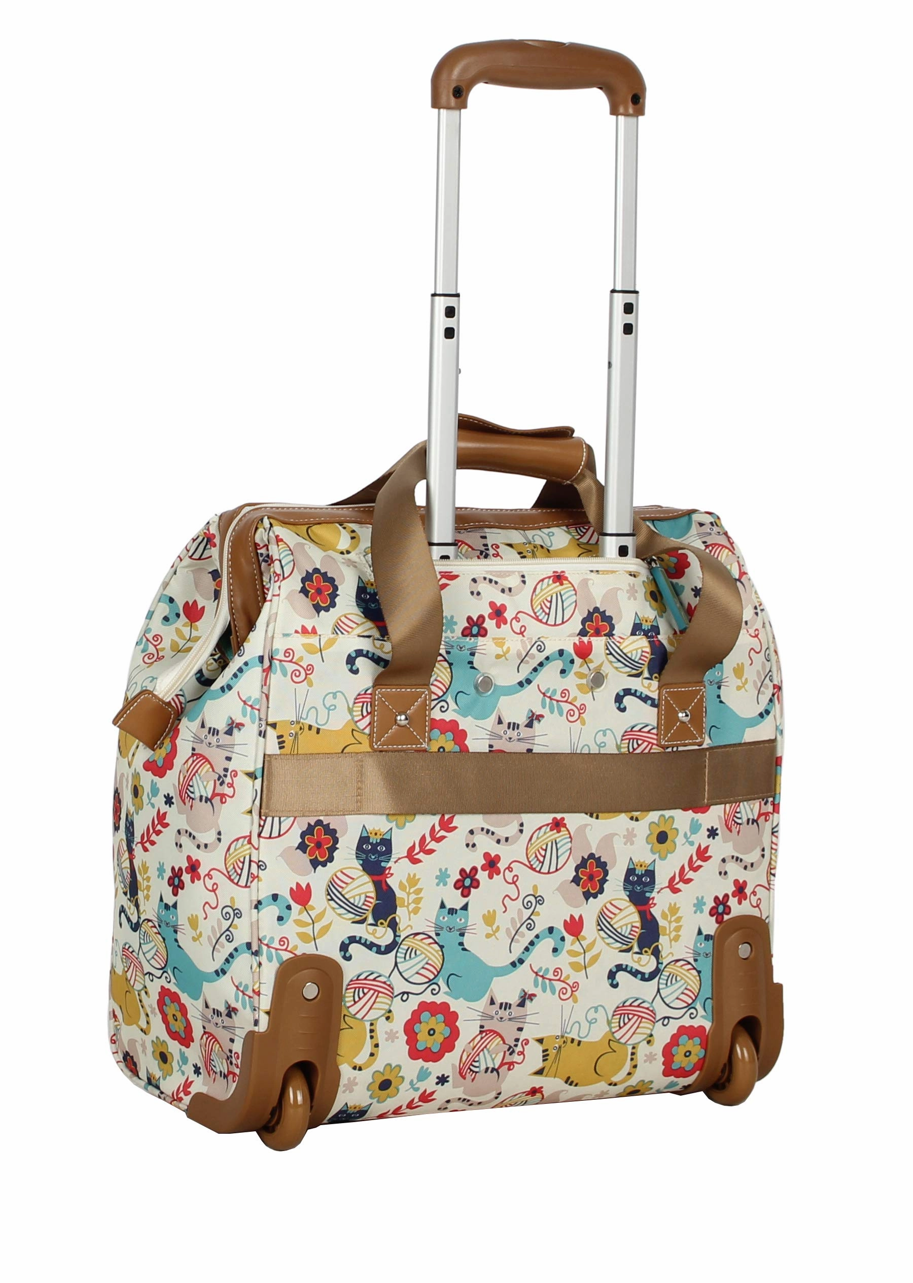 Lily Bloom Luggage 3 Piece Softside Spinner Suitcase Set Collection (Furry Friend)