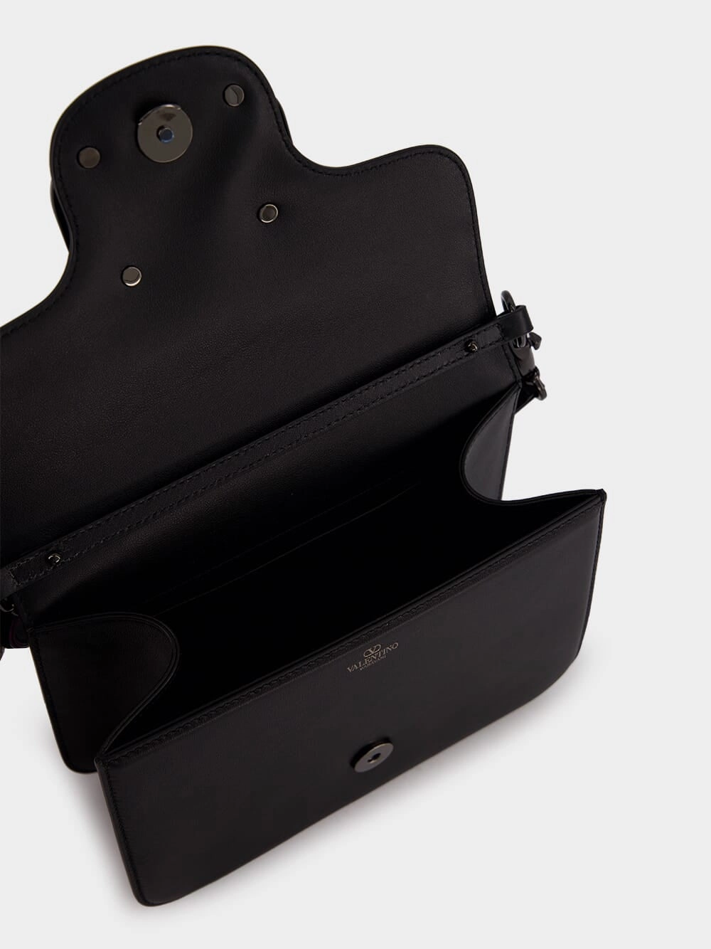 Loc Calfskin Black Shoulder Bag