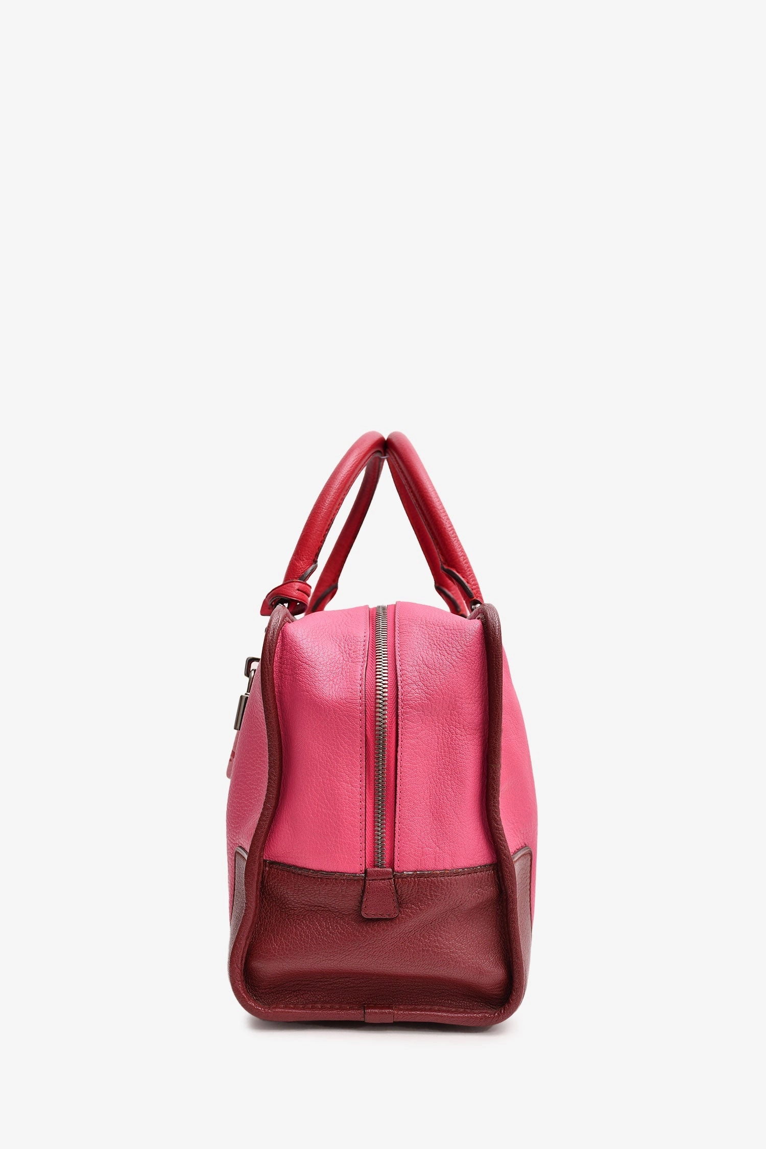Loewe Pink Duo-Toned Amazona Top Handle With Strap
