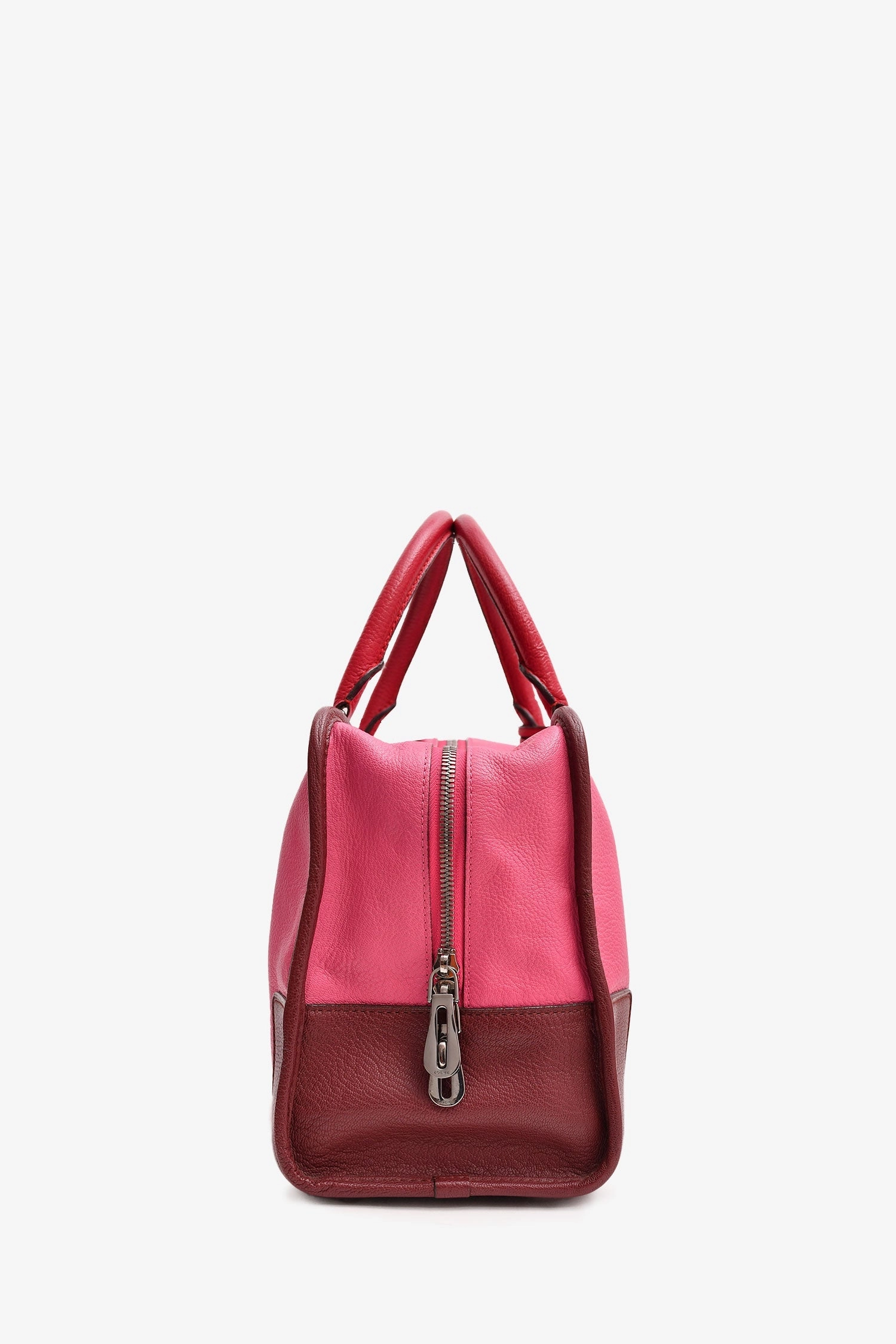 Loewe Pink Duo-Toned Amazona Top Handle With Strap