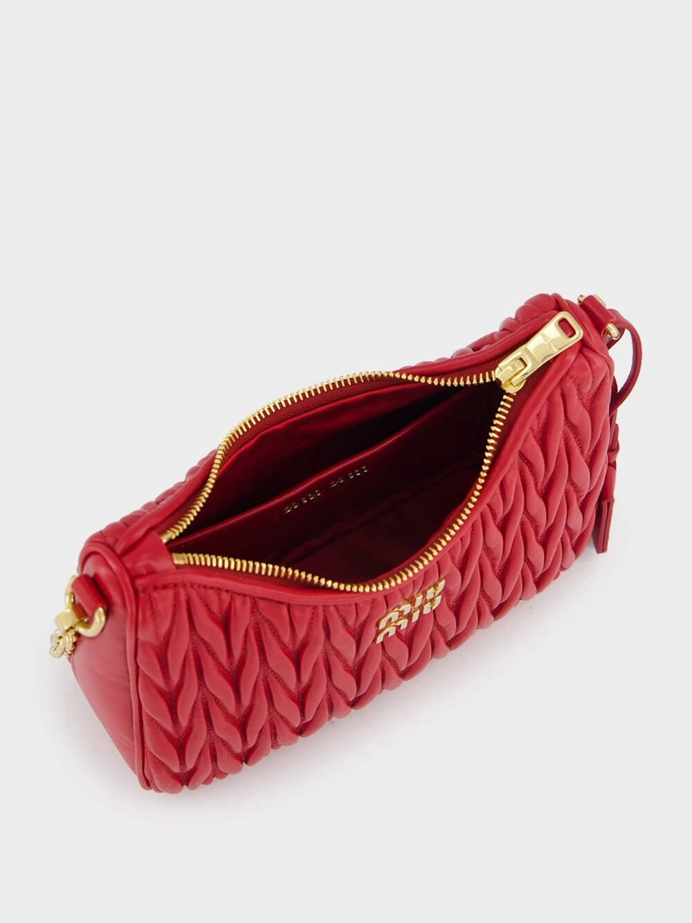 Logo-Plaque Matelass Leather Shoulder Bag