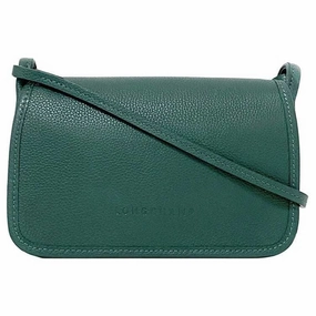 Longchamp  Leather Pochette Shoulder Bag (Pre-Owned)