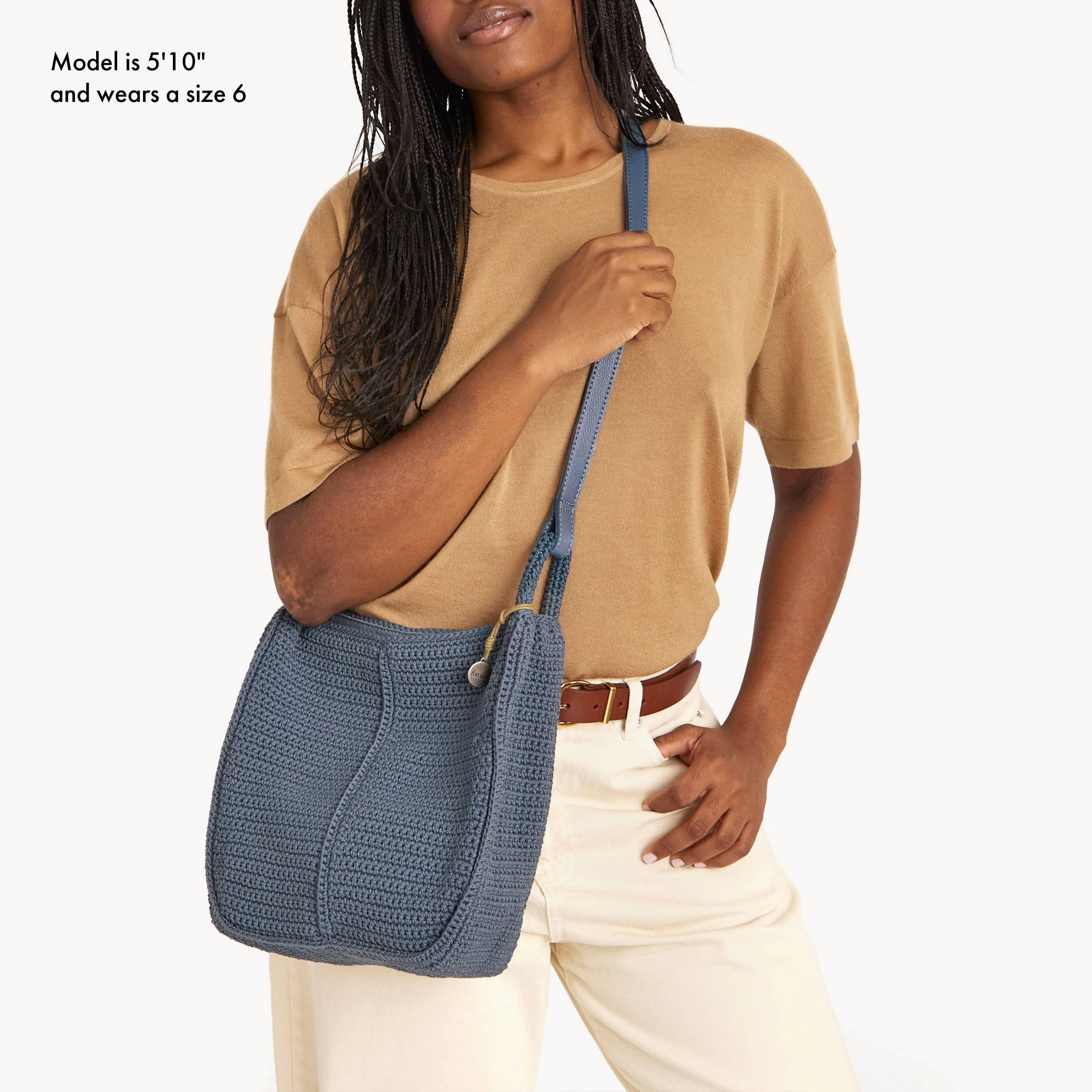 Los Feliz Crossbody - Hand Crochet - Maritime