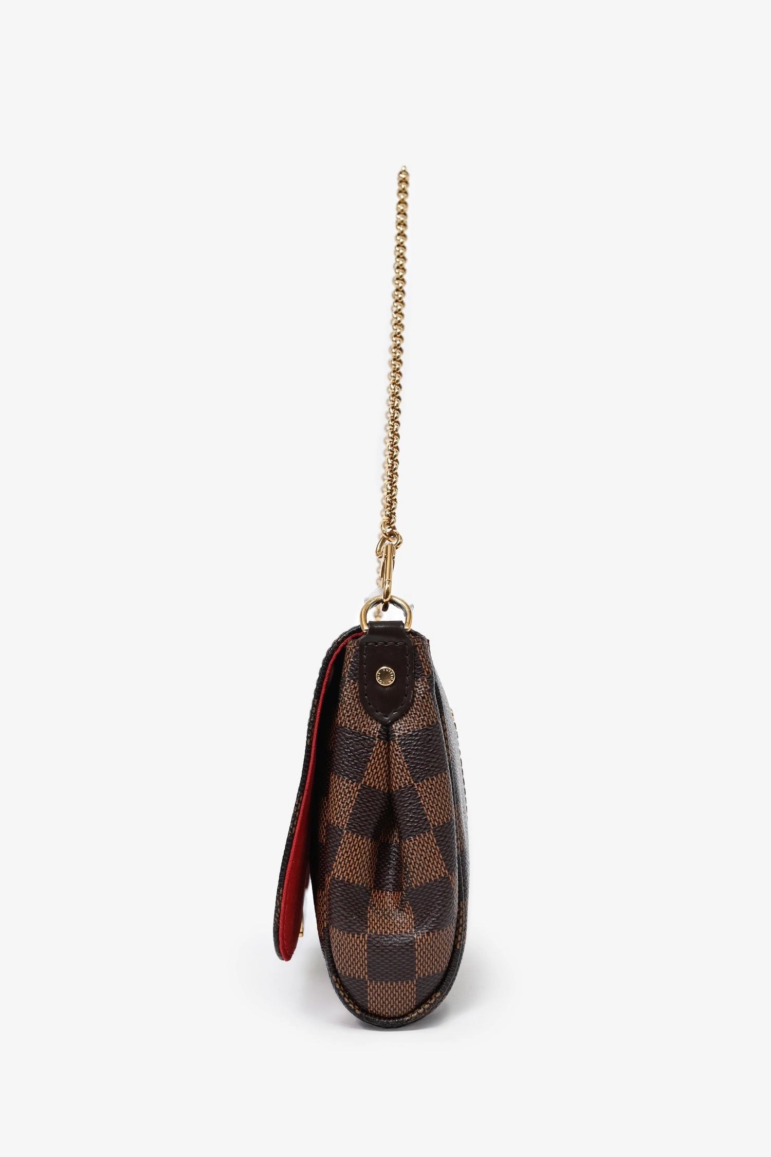 Louis Vuitton 2014 Damier Ebene Favourite MM Chain Shoulder Bag
