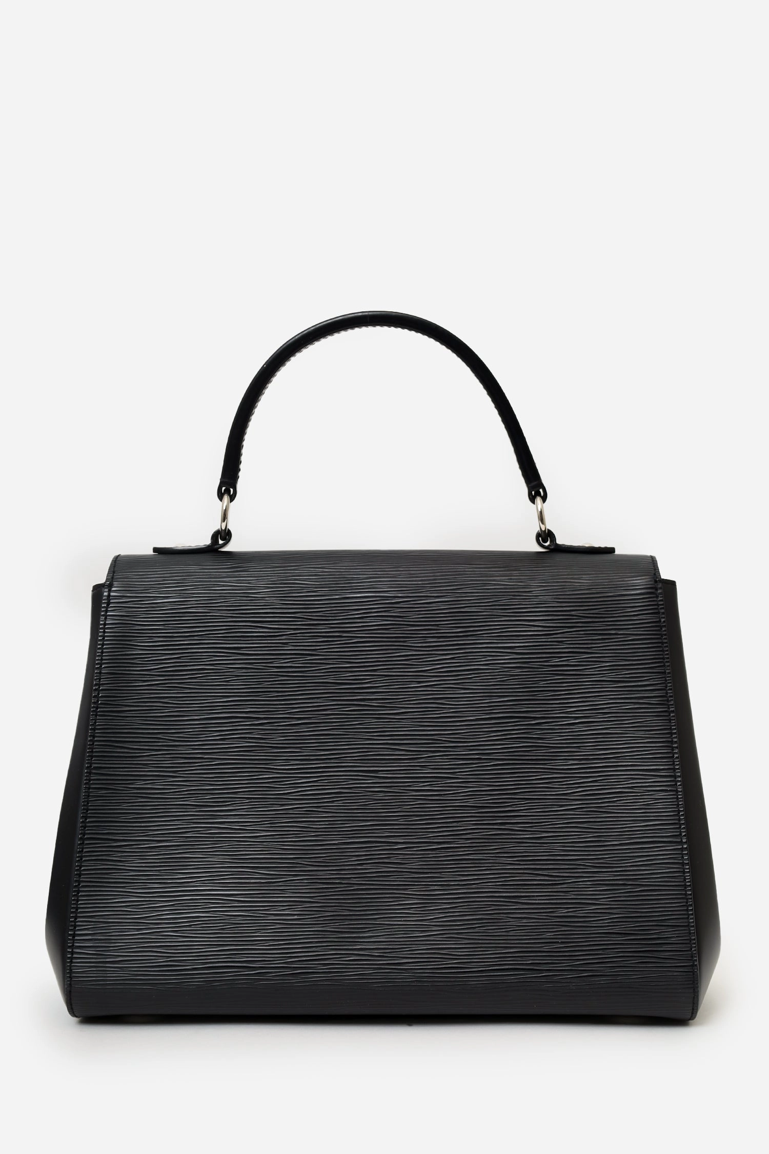 Louis Vuitton 2019 Black Epi Leather Cluny MM Top Handle Bag with Strap
