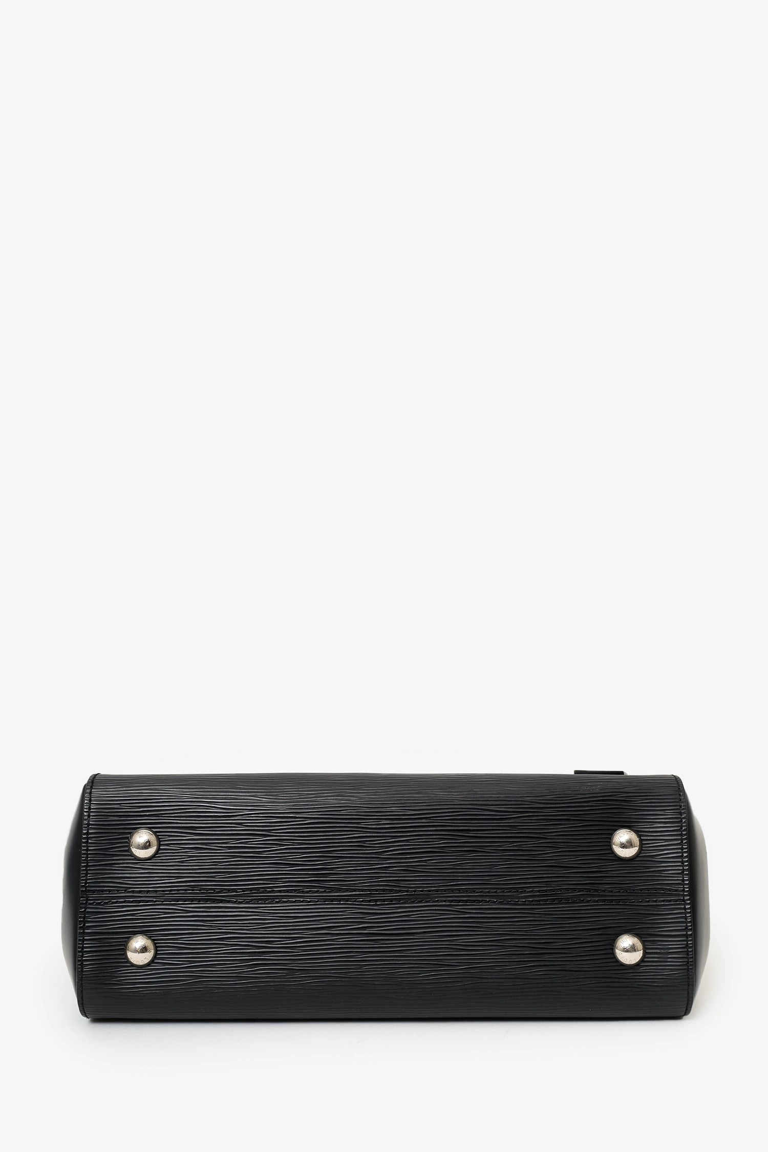 Louis Vuitton 2019 Black Epi Leather Cluny MM Top Handle Bag with Strap