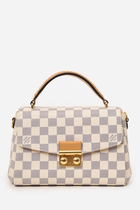 Louis Vuitton 2021 Edition Damier Azur Braided Croisette Top Handle Bag