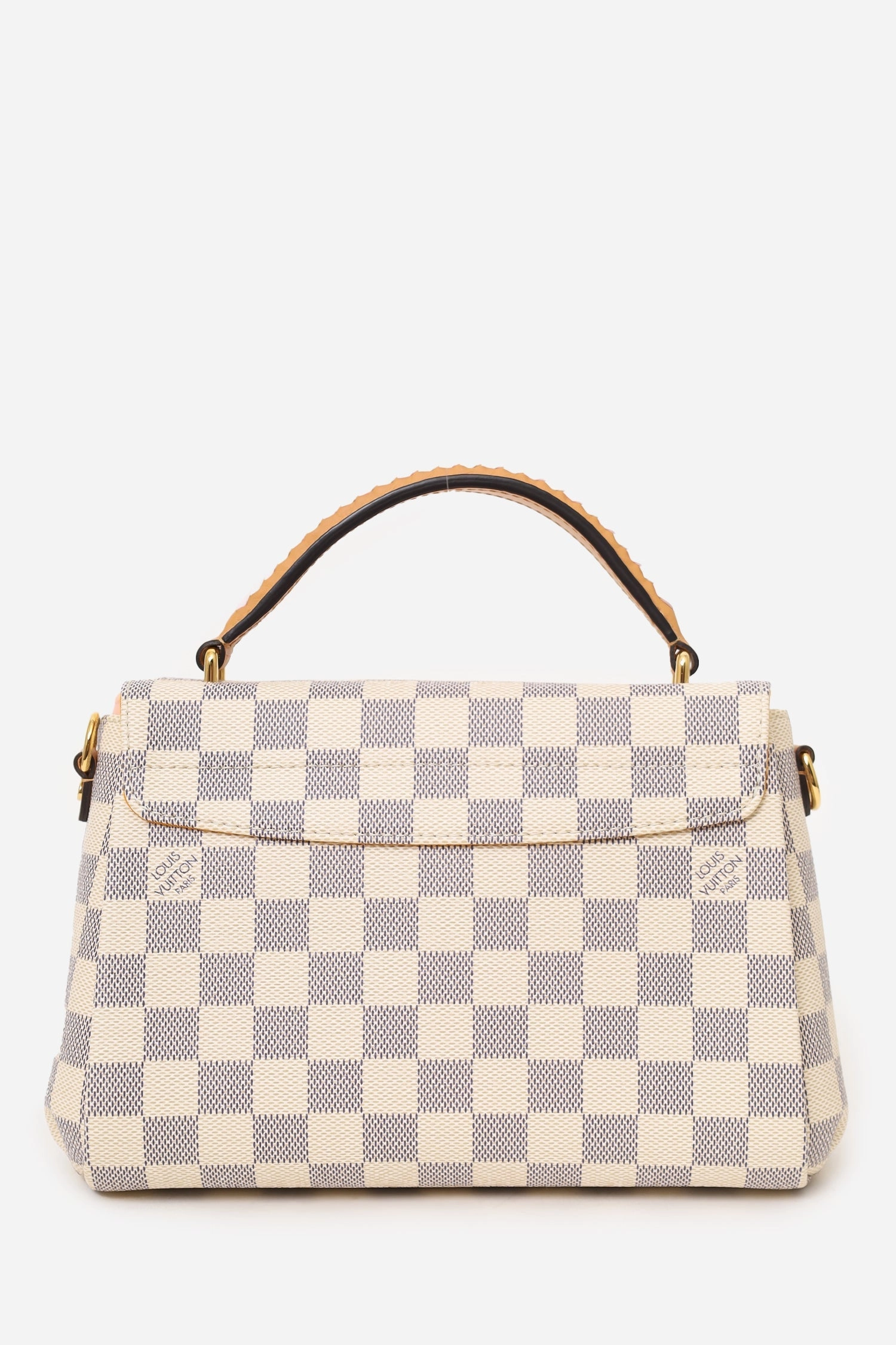 Louis Vuitton 2021 Edition Damier Azur Braided Croisette Top Handle Bag