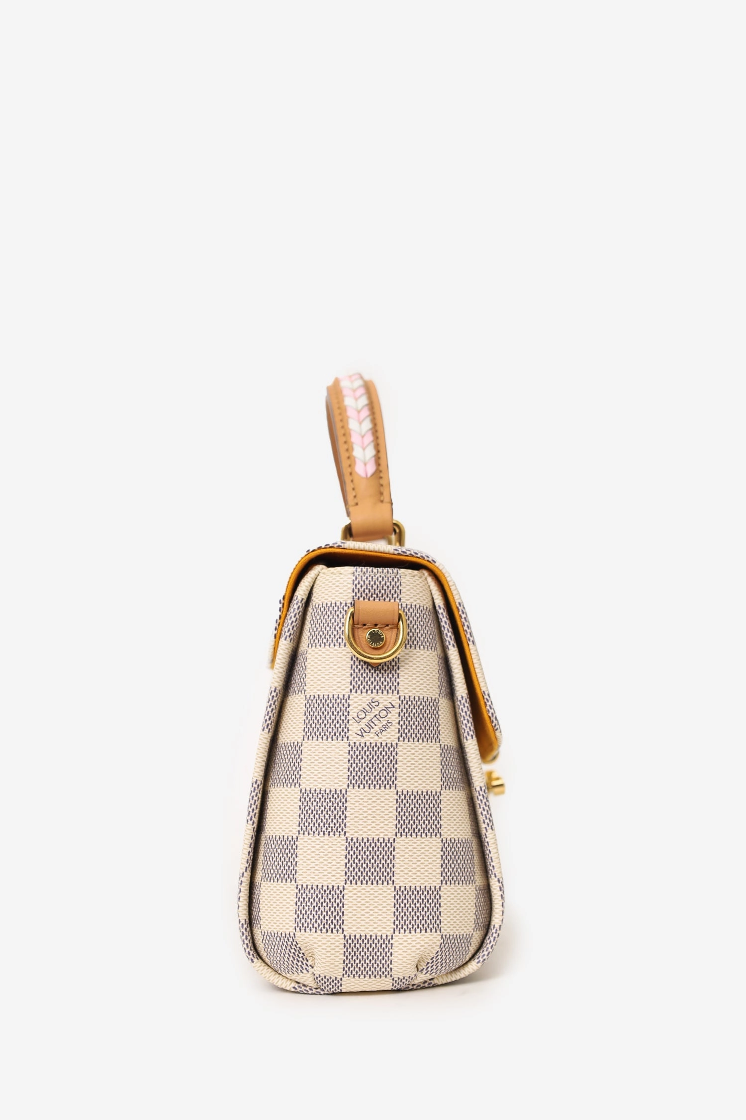 Louis Vuitton 2021 Edition Damier Azur Braided Croisette Top Handle Bag