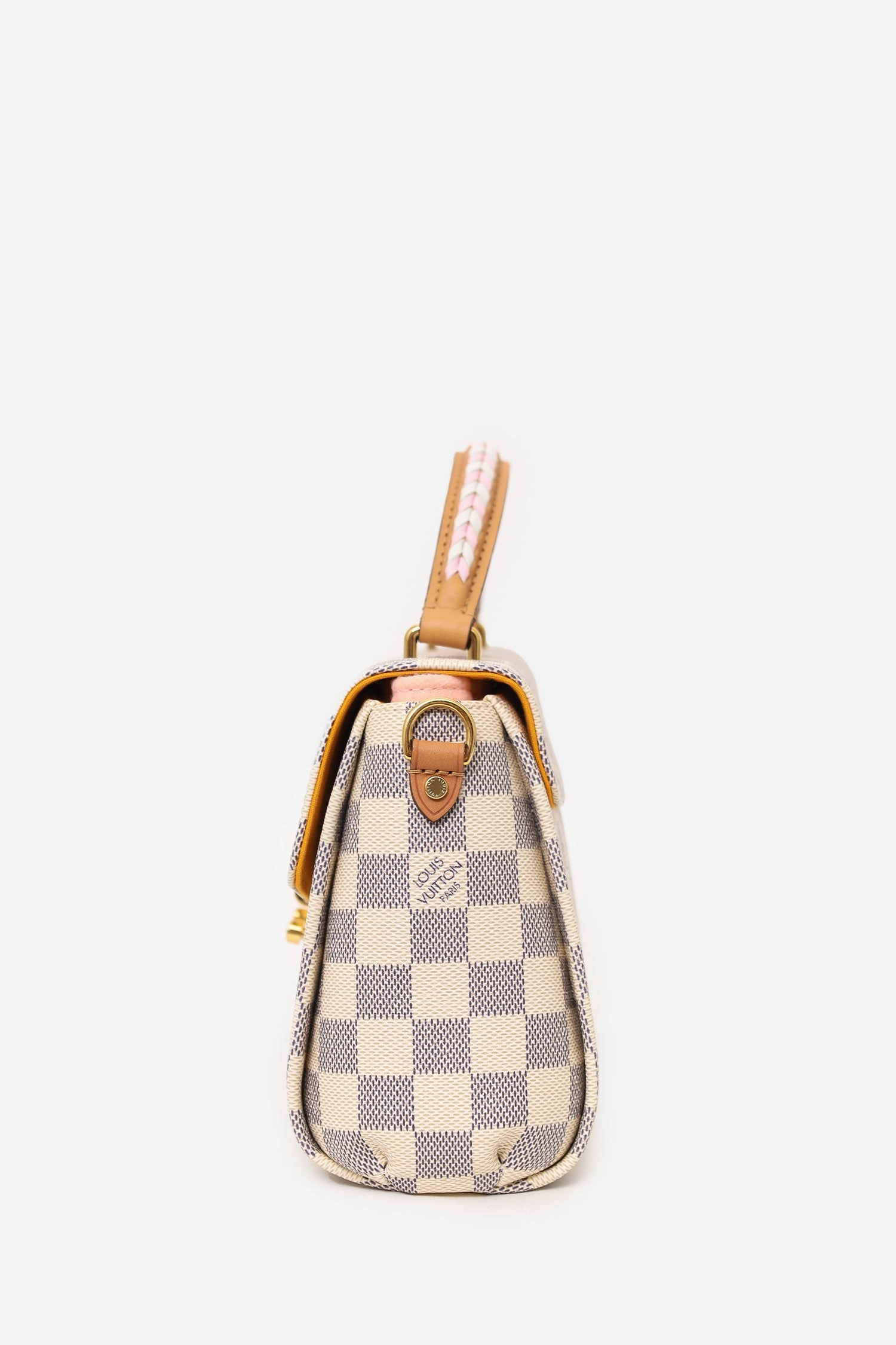 Louis Vuitton 2021 Edition Damier Azur Braided Croisette Top Handle Bag